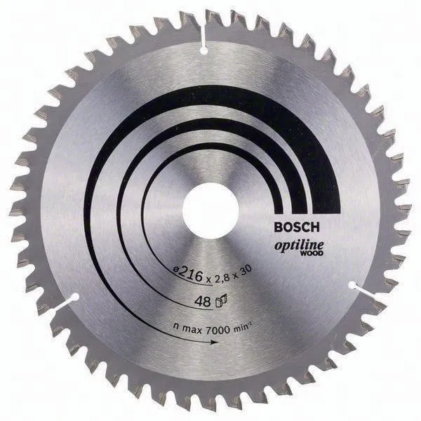 Kreissägeblatt PRO Wood AD 216mm Z.48 WZ/N Bohr.30mm Schnitt-B.2,8mm HM BOSCH