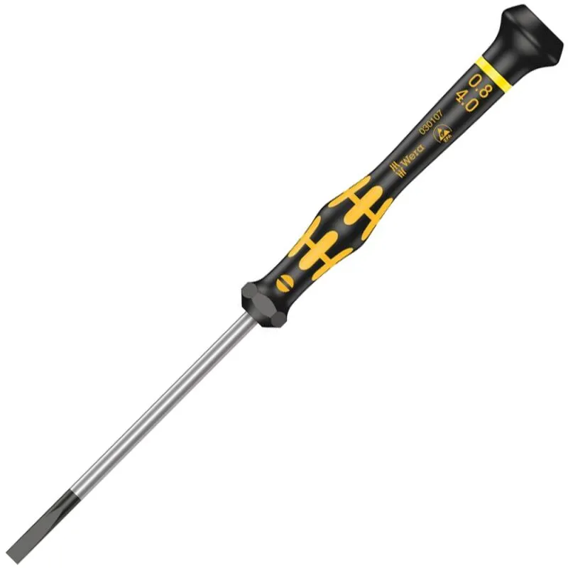 Elektronik- Schraubendreher ESD Schlitz 3,5 x 0,6 x 80 mm Wera