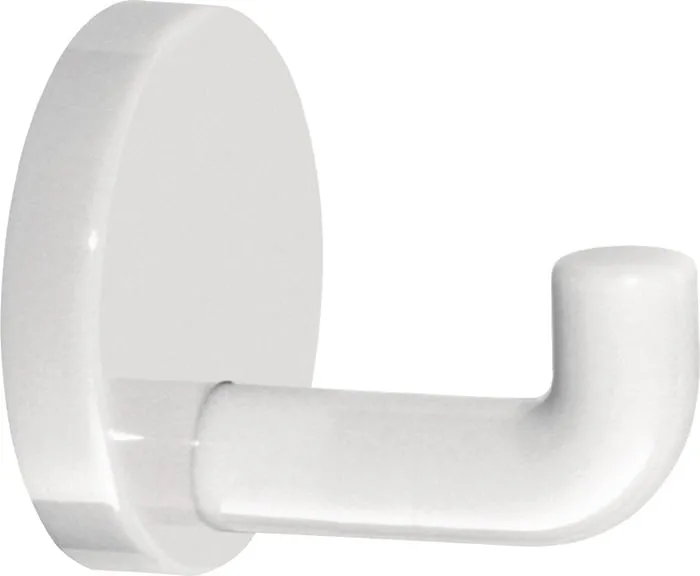 Einzelhaken 477.90.045 einfach A.65mm PA reinweiß 99 D.60mm HEWI