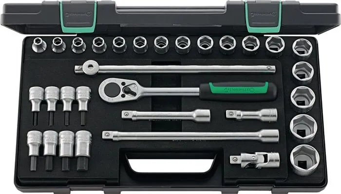 Steckschlüsselsatz 52/54/25/6 31-tlg.1/2 Zoll SW 8-32mm Z.36 6KT STAHLWILLE