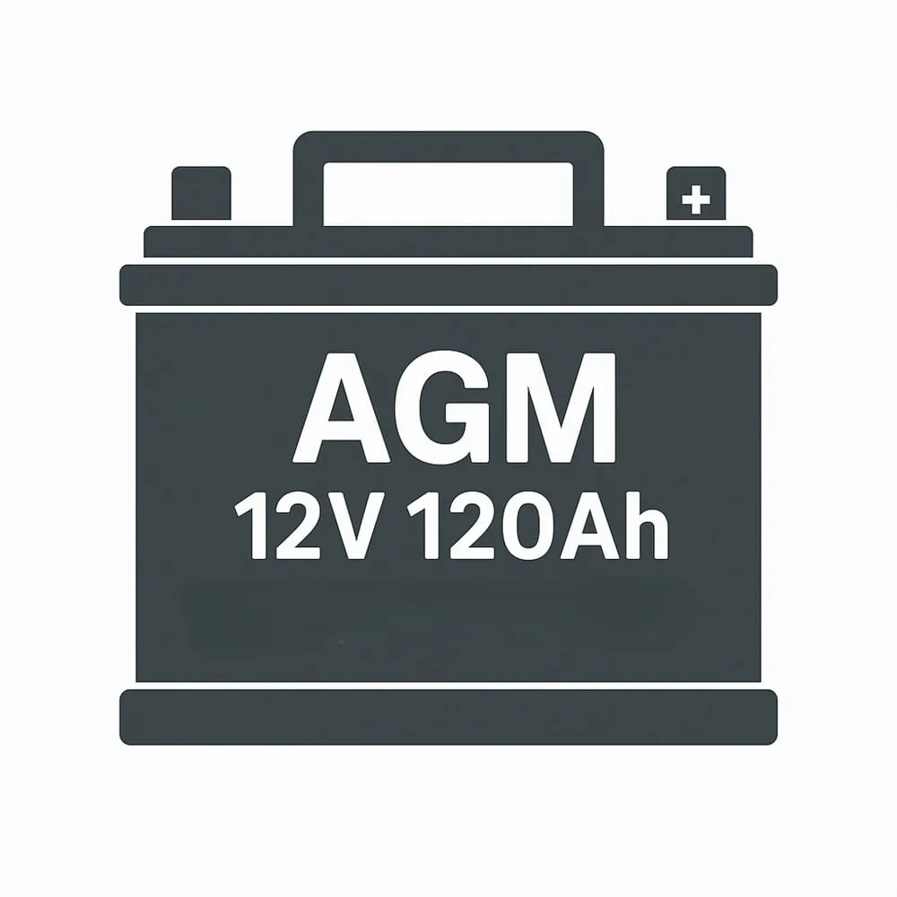 Ersatzbatterie für SIAT Stretchroboter BeeWrap+, wartungsfreie AGM-Batterie, 12 V / 120 Ah