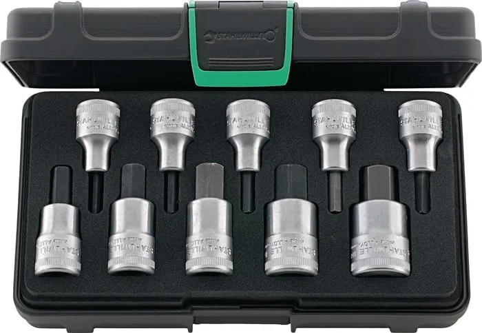 Steckschlüsselsatz 54/10 10-tlg.1/2 Zoll 4-19mm f.i6-KT.-Schr.STAHLWILLE