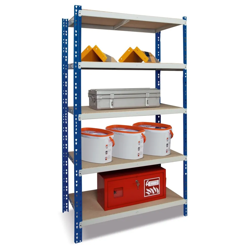 Fachbodenregal enzianblau, Fachlast 300 kg, HxBxT 1.800 x 1.000 x 600 mm