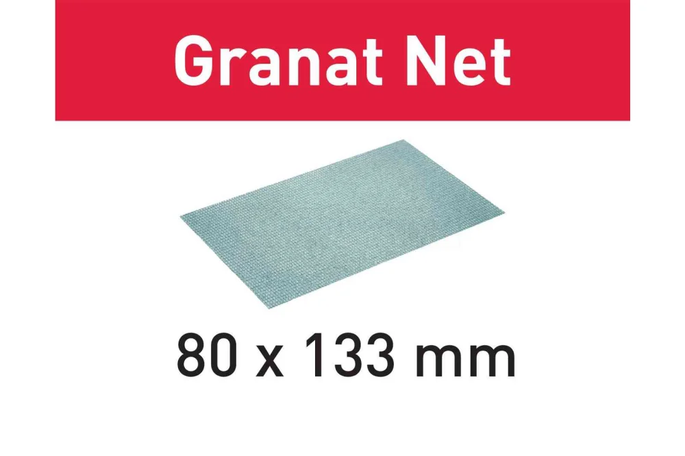 Festool Netzschleifmittel Granat Net 80x133 mm P80 bis P400 für z.B. RTS 400