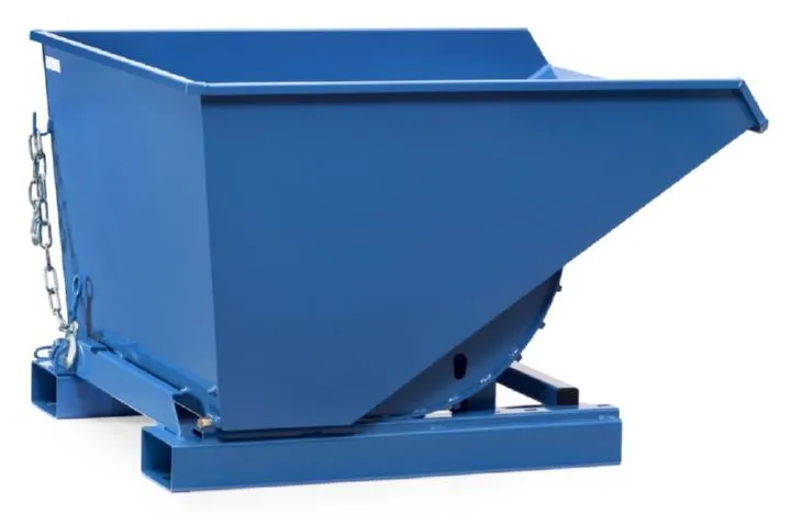 Fetra Selbstkipper 6120 RAL5007 Maße 1222 x 1127 x 1755 mm