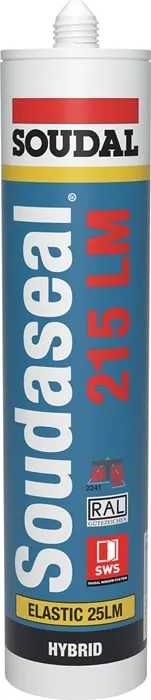 Hybridpolymerdichtstoff SOUDASEAL 215 LM weiß 290ml Kartusche SOUDAL VE: 12St.