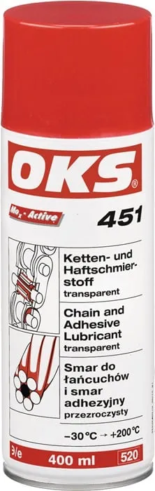 Ketten- u.Haftschmierstoff OKS 451 400ml transp.Spraydose OKS VE: 12St.