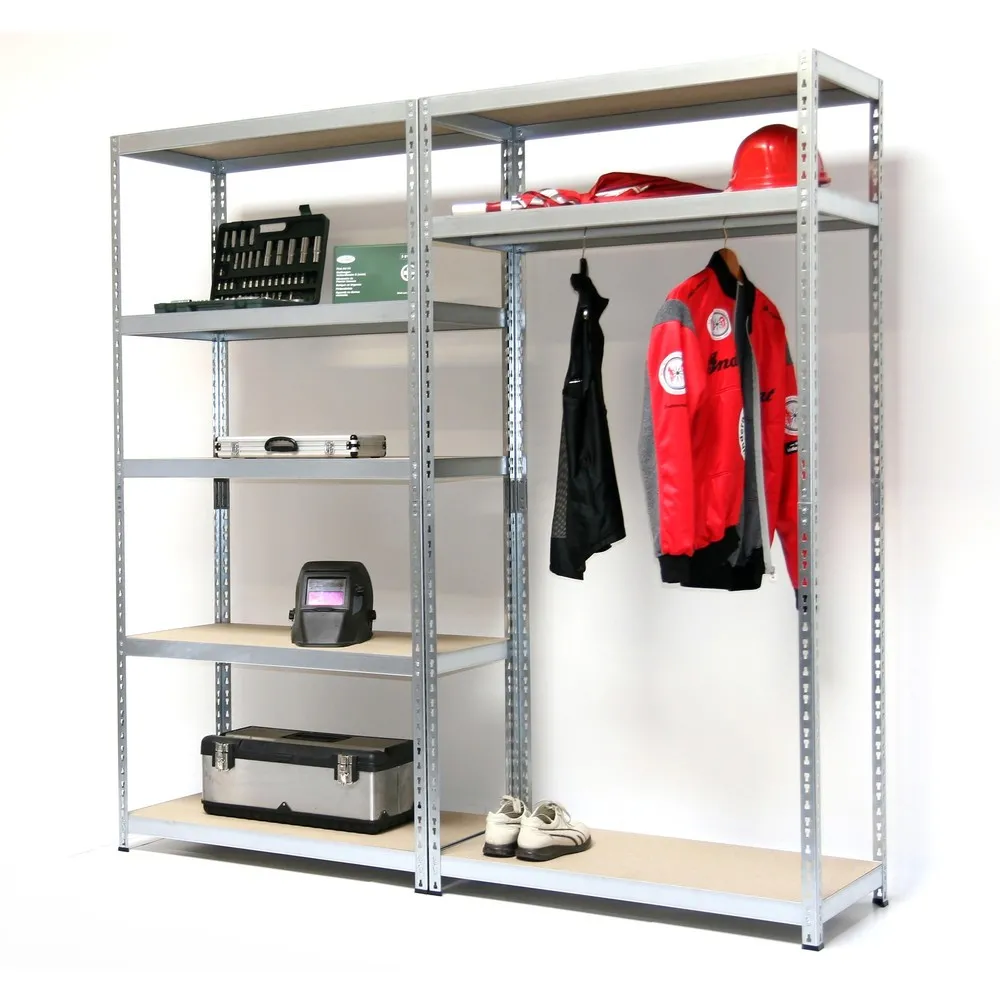 Garderobenregal, HxBxT 1.800 x 1.800 x 460 mm, 8 Böden