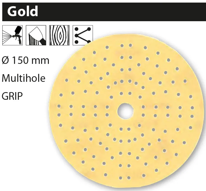 MIRKA GOLD 150mm Grip 37 Loch