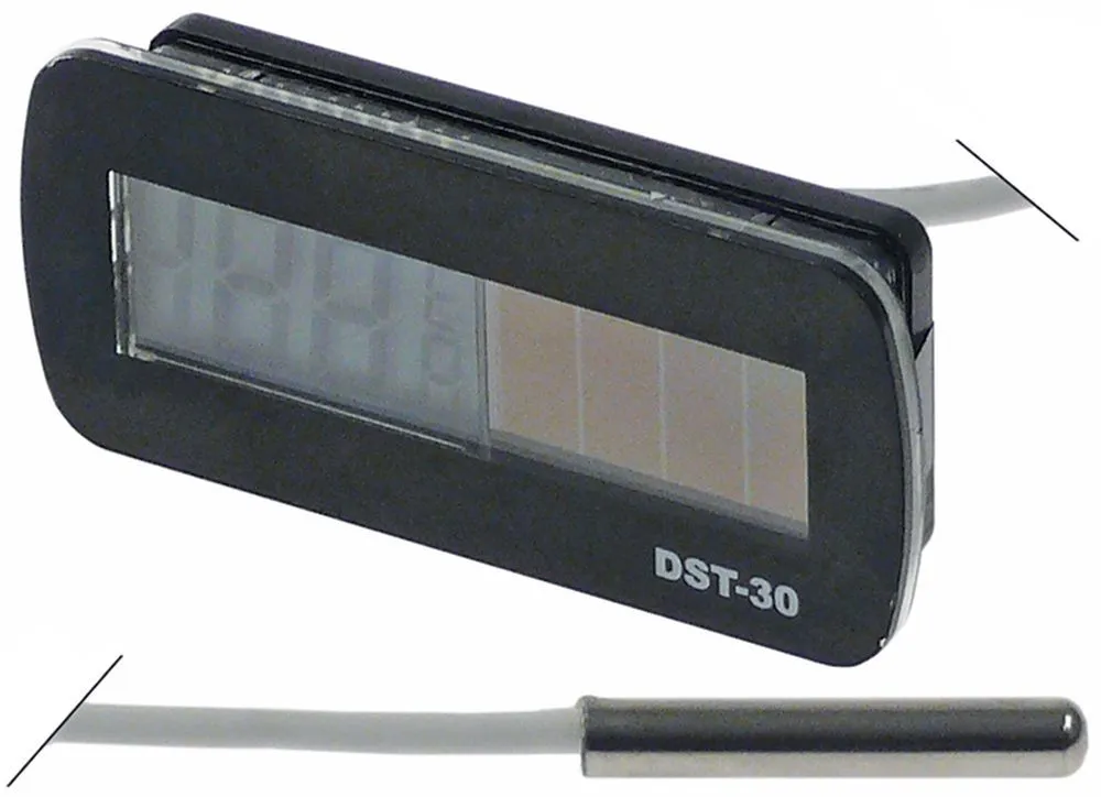 Panicoupe Thermometer Einbau 66x30x12mm Fühler 5x30mm Kabel 1000mm