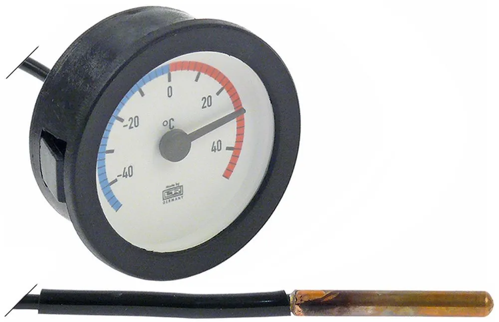 Thermometer Einbau 52mm Fühler 6x50mm Kapillarrohrlänge 1500mm
