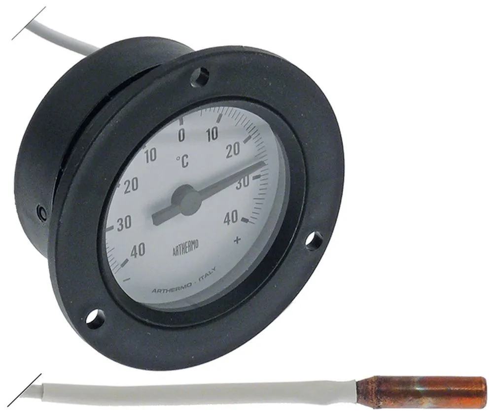Thermometer Einbau 60mm Fühler 7,50x30mm max. Temperatur 40°C