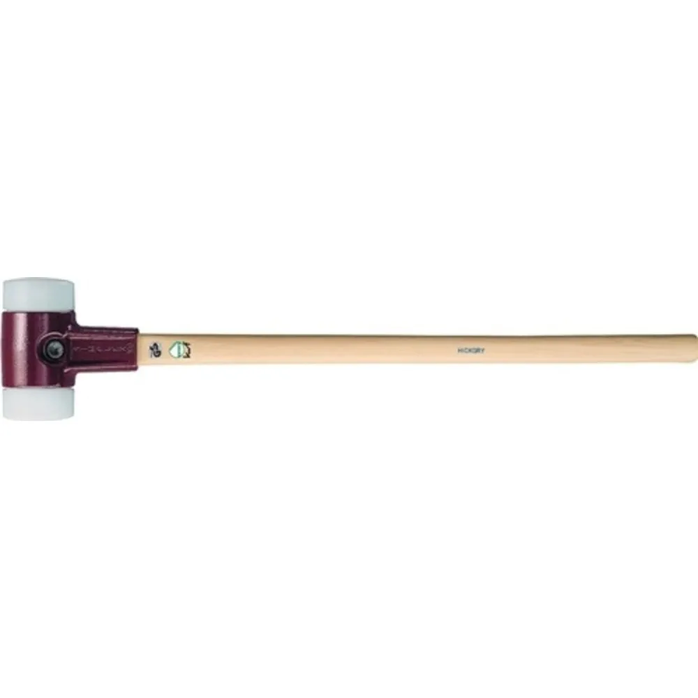 Vorschlaghammer SIMPLEX Kopf-D.80mm mittelhart Superplastik weiß Hickory HALDER