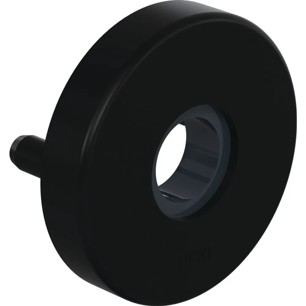 HEWI Drückerrosette 305.21PBR, D.21mm,Ed.matt,tiefschwz,KN+LN,TS38,1, rund