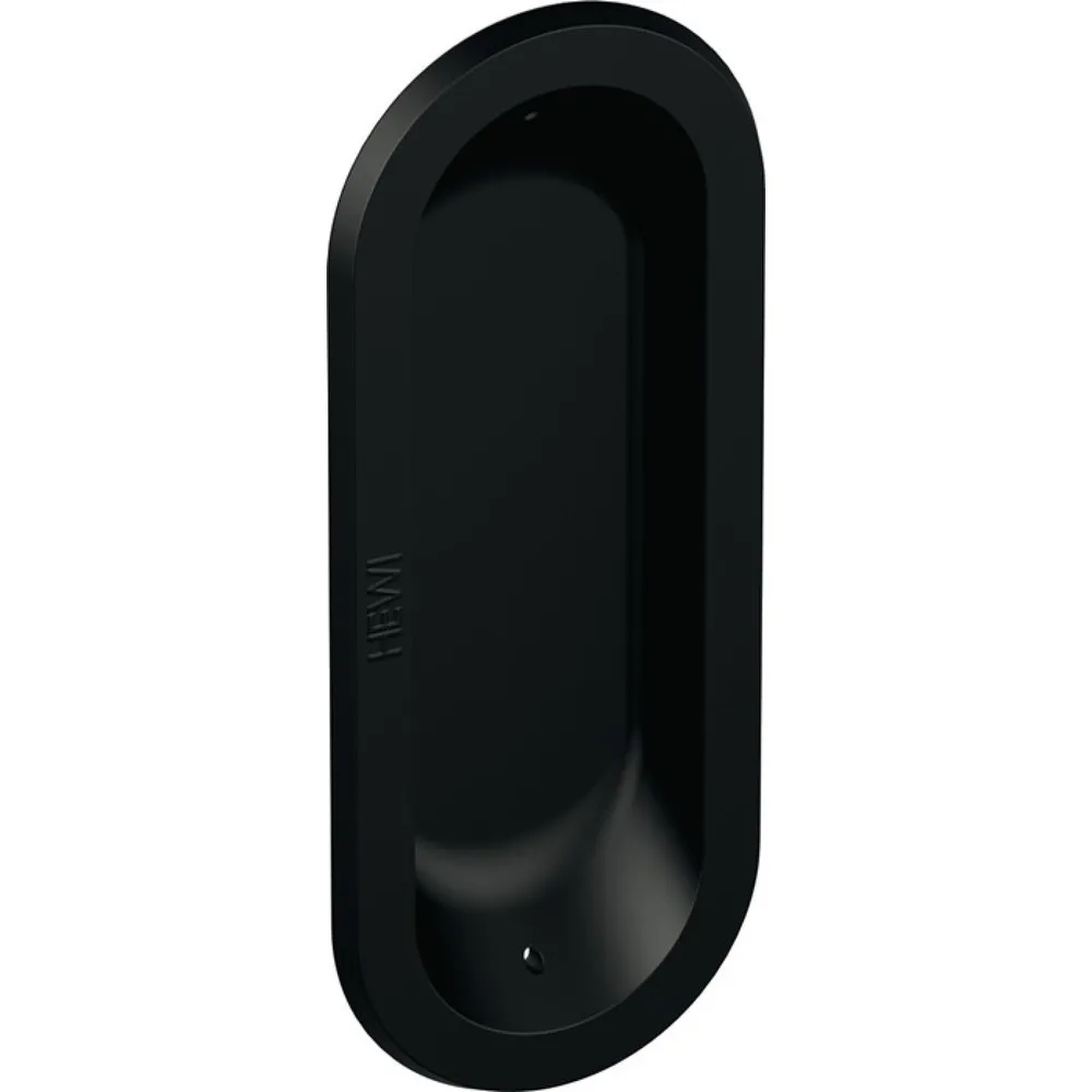 HEWI Einlassmuschel 542, Polyamid matt 90 tiefschwarz, Länge 95 mm Breite 38 mm