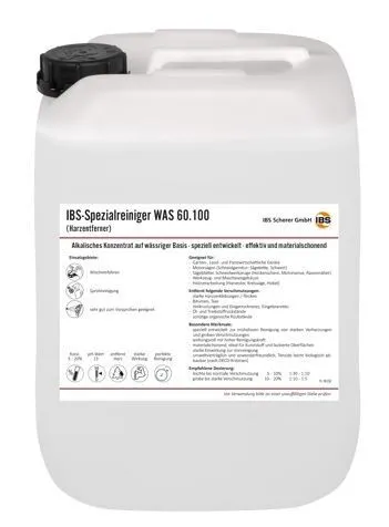 IBS Scherer Spezialreiniger WAS 60.100 Harzentferner Kanister mit 20 Liter (Inhalt: 20 Liter - 10.87 € / 1 Liter)