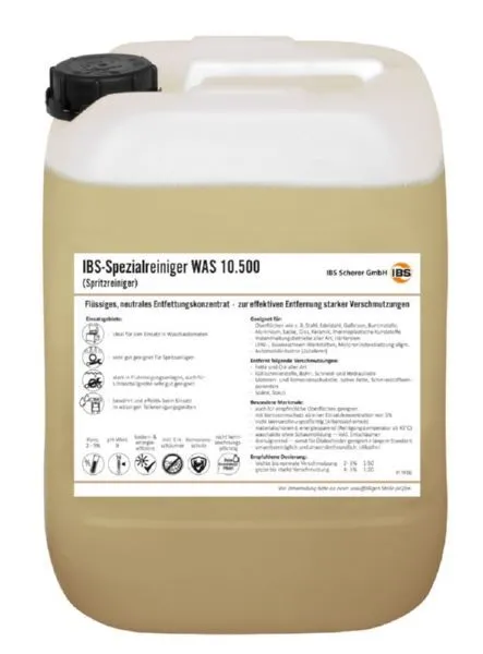 IBS Scherer Spezialreiniger WAS 10.500 im IBC Container 1000 Liter (Inhalt: 1000 Liter - 4.45 € / 1 Liter)