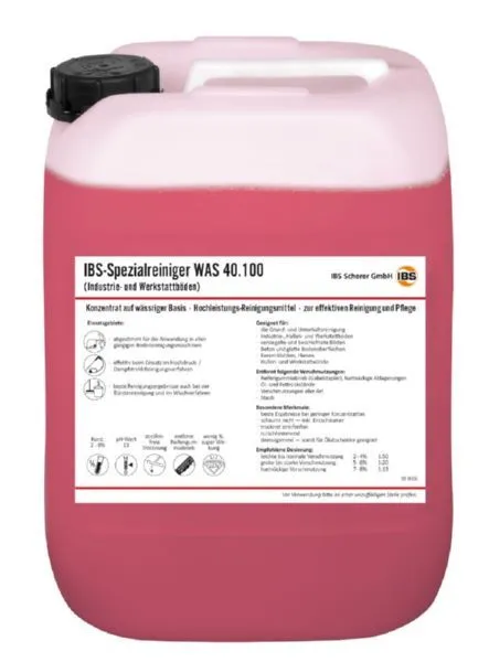 IBS Scherer Spezialreiniger WAS 40.100 im IBC Container 1000 Liter (Inhalt: 1000 Liter - 4 € / 1 Liter)