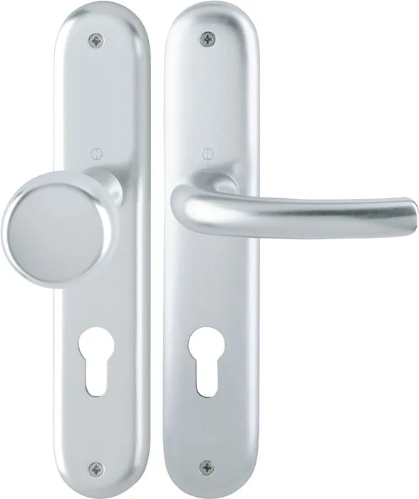 Langschildgarnitur Tôkyô 53/273P/1710 Alu.F1 PZ 72mm DIN L/R HOPPE