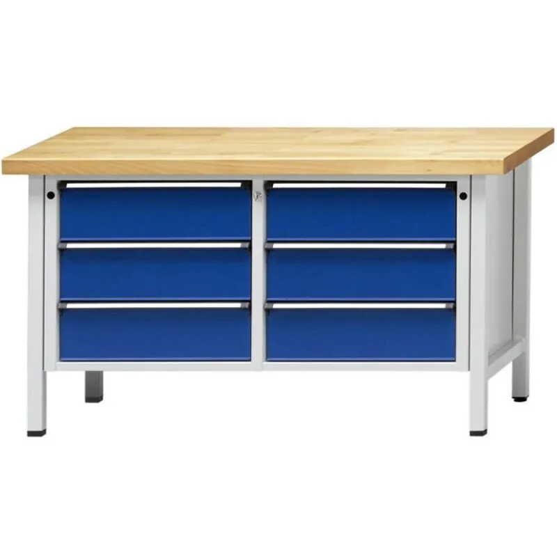 Kastenwerkbank 1500 108 V 40 mm TYP 300380/840 mm 7035/5010