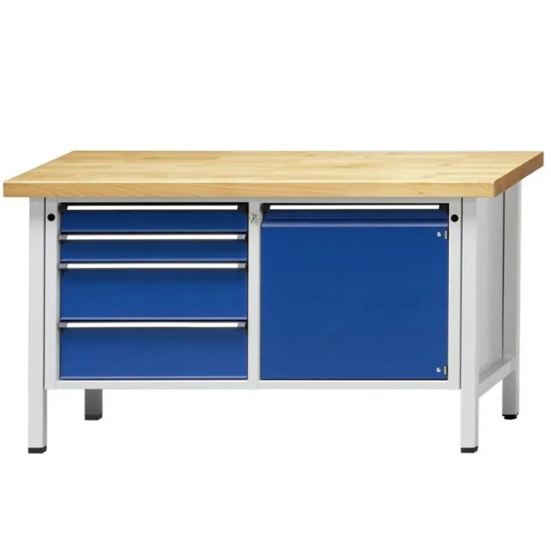 Kastenwerkbank 1500 131 V 40 mm, 840 mm 7035/5010