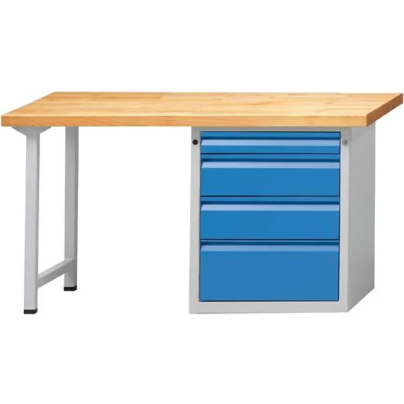 Kombiwerkbank E 2000 mm Modell 827 E- RAL 7035 / RAL 5012