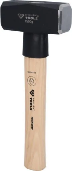 Brilliant Tools Fäustel mit Hickory Stiel 1500 Gramm