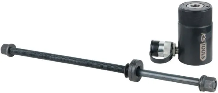 KS Tools LKW Hydraulik Hohlkolbenzylinder Satz 12 t mit Spindel 2 teilig