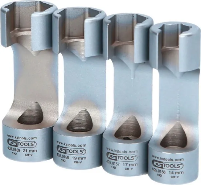 KS Tools 3/8 Zoll Spezial Einspritzleitungs Schlüssel Satz 4 teilig