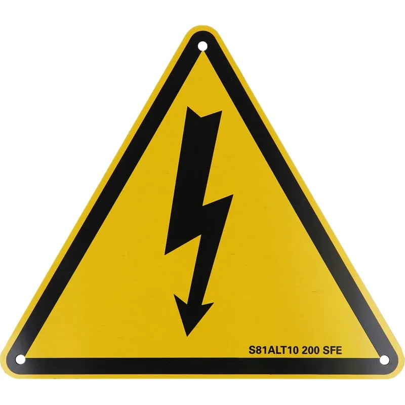 KS-Tools 117.0178 Warnschild-Hybrid - Blitz für Ar