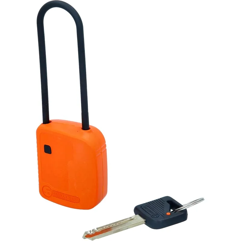 KS-Tools 117.0221 Absperr-Vorhängeschloss, orange