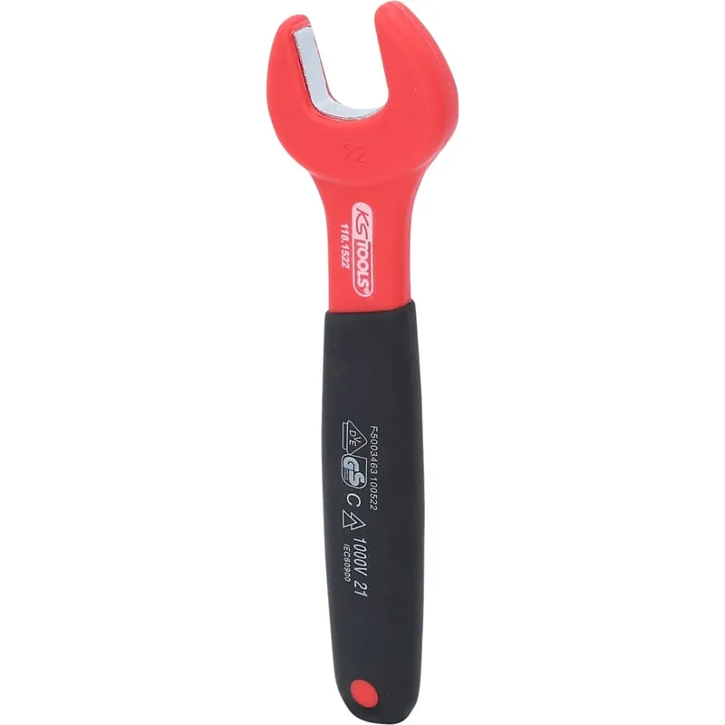 KS-Tools 118.1522 Isolierter Maulschlüssel, 22 mm