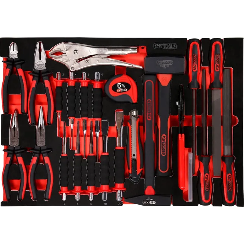 KS-Tools 811.0033 Zangen-, Hammer-, Meißel-Satz