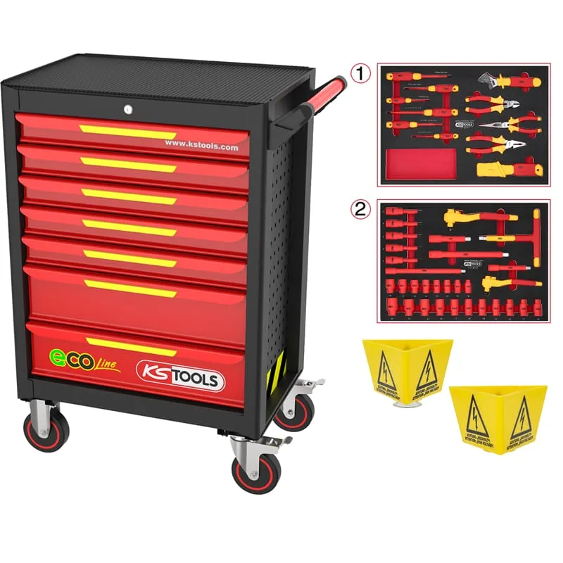 KS-Tools 117.6144 ECOline Werkstattwagen 42-teilig