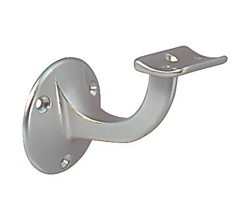 Handlaufträger VA ma D.Wandplatte 53mm gewölbte Auflage DENI