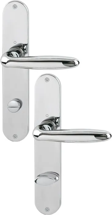 Langschildgarnitur Verona M151/302 MS F49-R SK/OL 78mm DIN L/R HOPPE