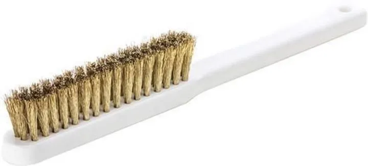 Lessmann Feinbürste Messingdraht gewellt 0,15 mm Gesamtlänge 225 mm