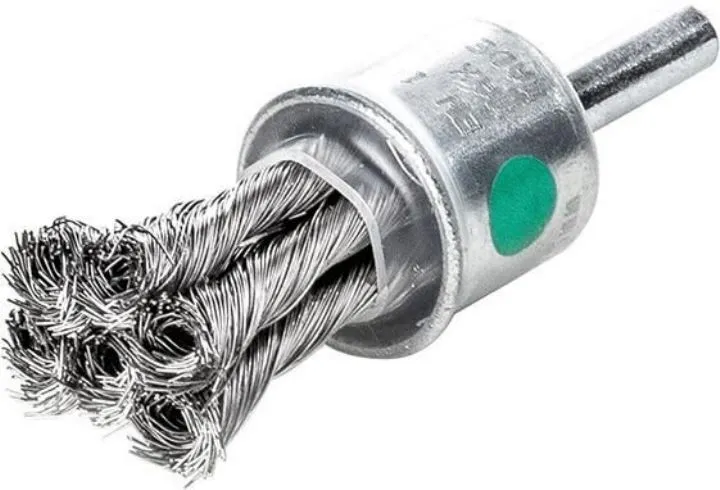 Lessmann Pinselbürste Edelstahl gezopft 19 x 28/72 x 0,35 mm