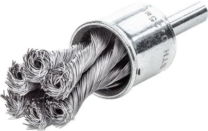 Lessmann Pinselbürste Stahldraht gezopft 22 x 28/72 x 0,35 mm