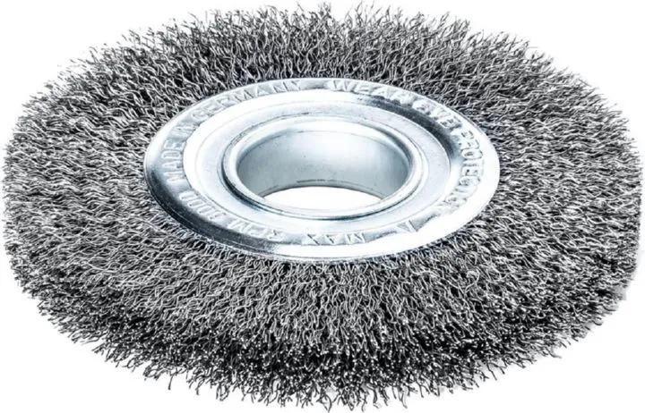 Lessmann Rundbürste Stahldraht 200 x 24/27 mm gewellt Stärke 35 mm