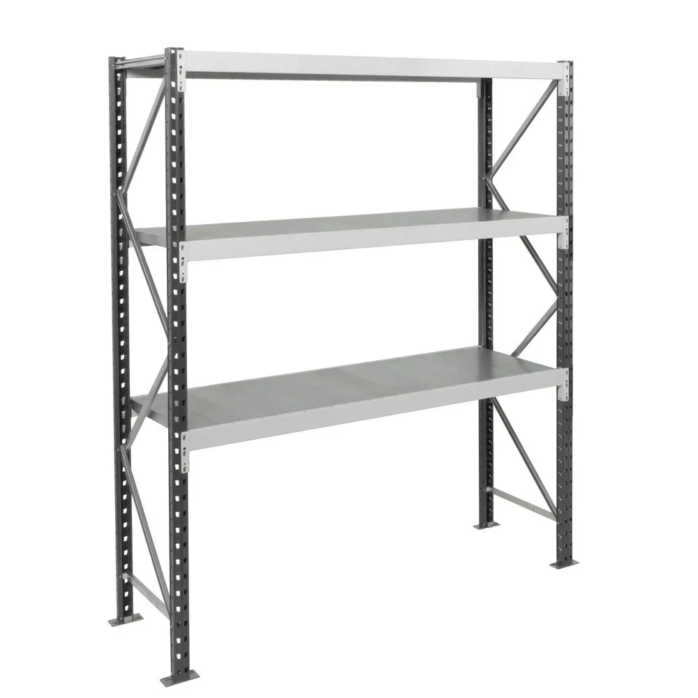 ManOrga Weitspannregal, mit Stahlpaneelen, GF, HxBxT 2.000 x 1.800 x 800 mm