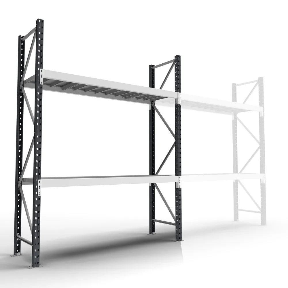 ManOrga Weitspannregal, mit Stahlpaneelen, GF, FL 710 kg, HxBxT 2.000 x 2.250 x 600 mm