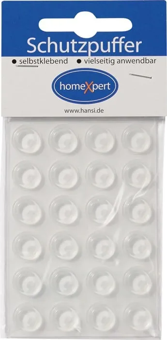 Schutzpuffer Clear 12,7mm Ku.transp.Koni selbstkl.