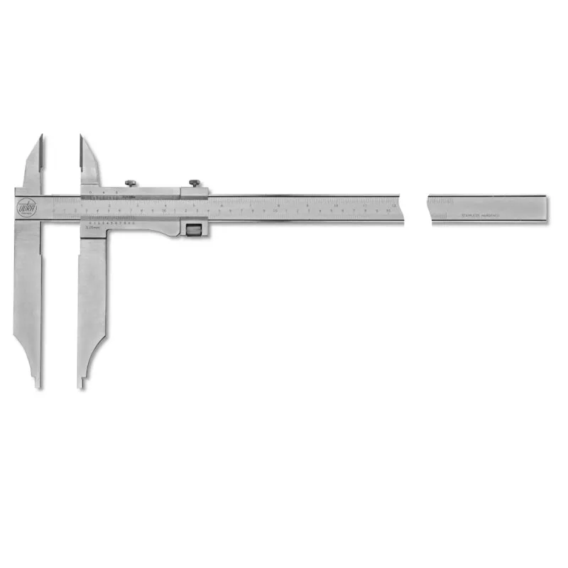 Messschieber active inox mattverchromt mit Feineinstellung mit Spitzen 600x300-1/20mm