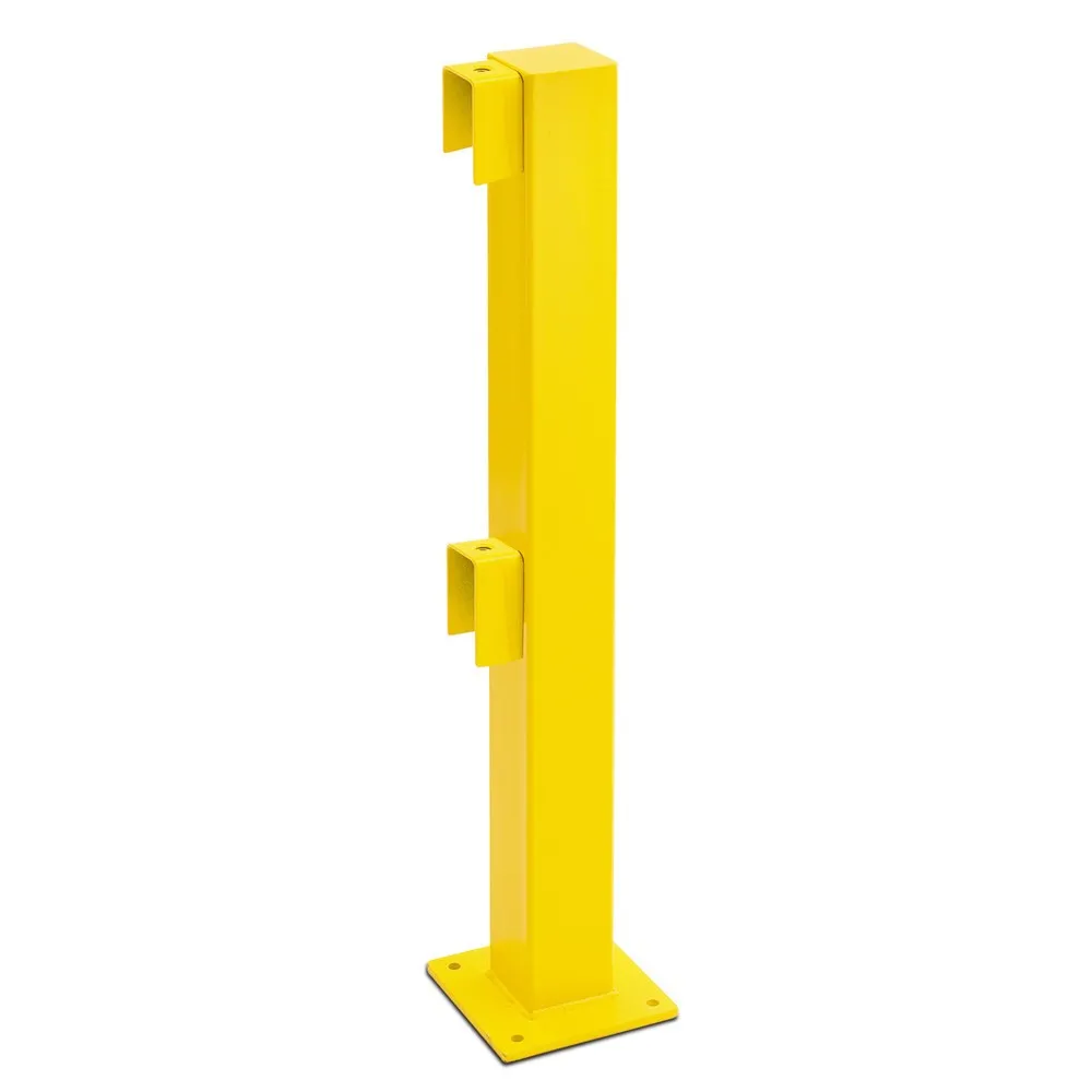 MORAVIA Anfangs-/Endpfosten für Rammschutzgeländer, Außenbereich, 1.000 mm Höhe