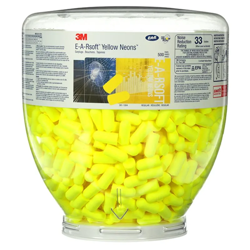 Nachfüllbehälter Gehörschutzstöpsel Yellow Neons PD-01-002