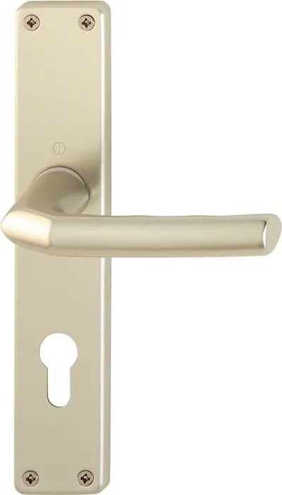 Langschildgarnitur Birm.1117/202SP Alu.F2 PZ 72mm DIN L/R HOPPE