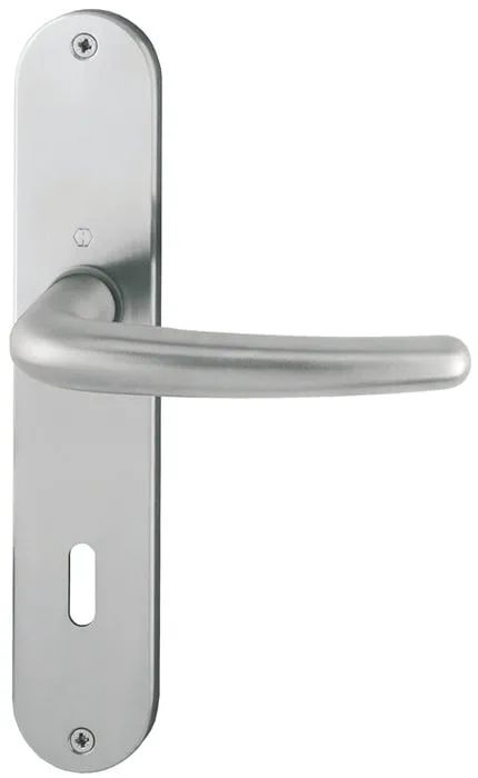 Langschildgarnitur Den.E1310Z/302 VA F69 OB 72mm DIN L/R HOPPE