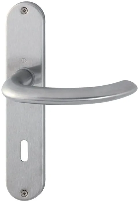 Langschildgarnitur Mar.E1138Z/302 VA F69 OB 72mm DIN L/R HOPPE