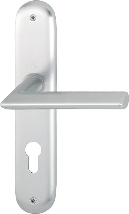 Langschildgarnitur Stock.1140/273P Alu.F1 PZ 72mm DIN L/R HOPPE